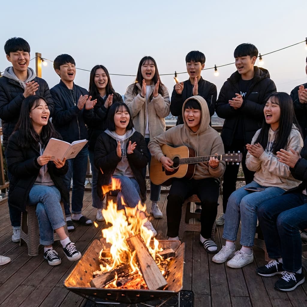 센터 공간에서 함께 모인 공동체